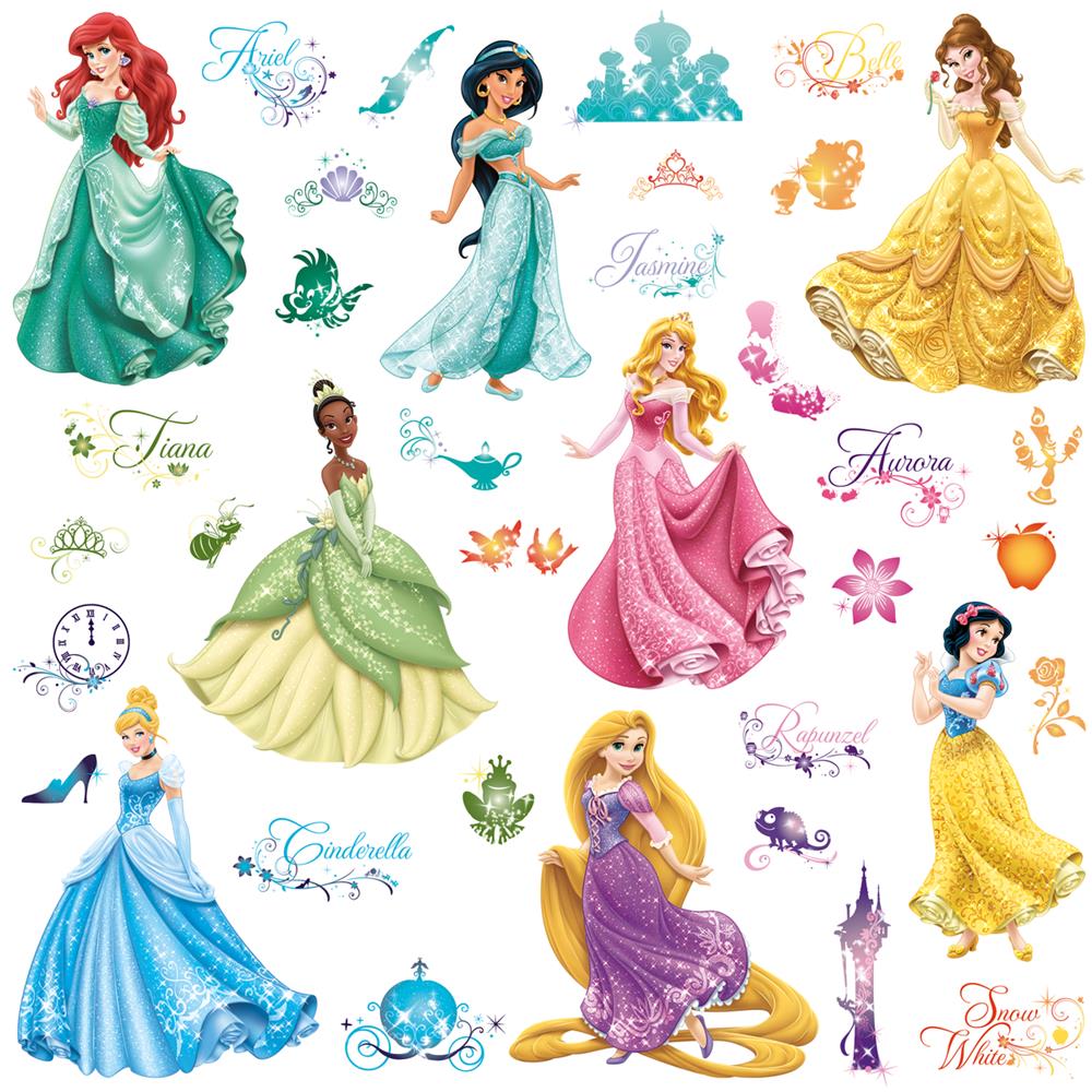 RoomMates by York RMK2199SCS Disney Princess - Royal Debut Peel And Stick Wall Decals