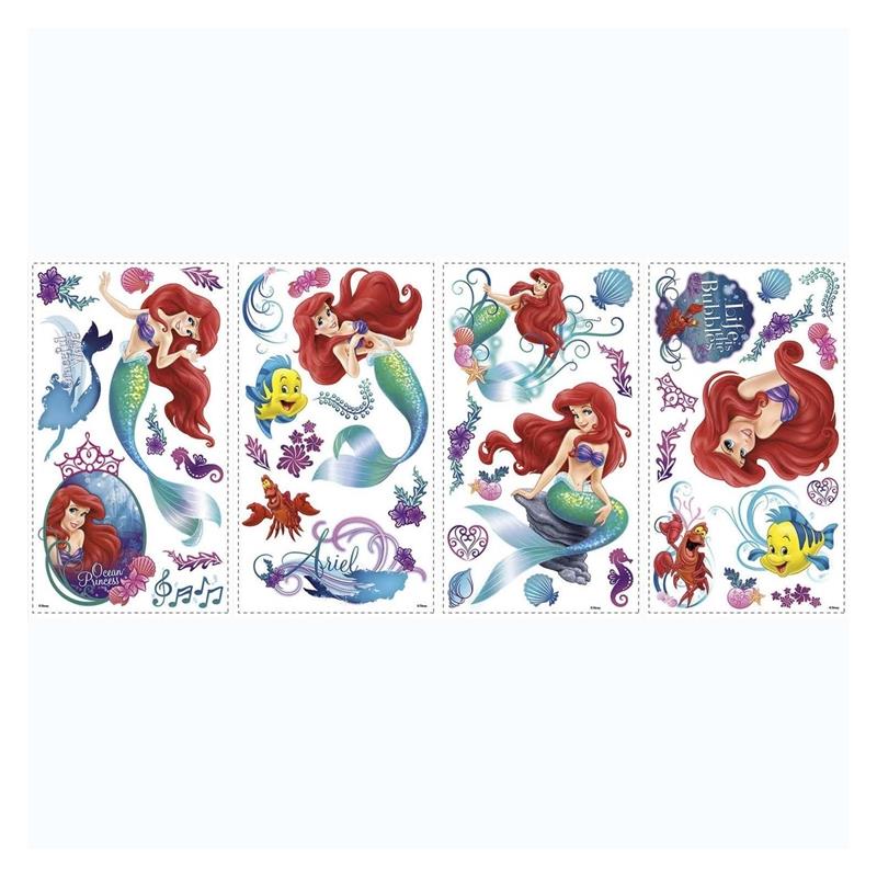 RoomMates by York RMK2347SCS The Little Mermaid Peel And Stick Wall Decals In Multi