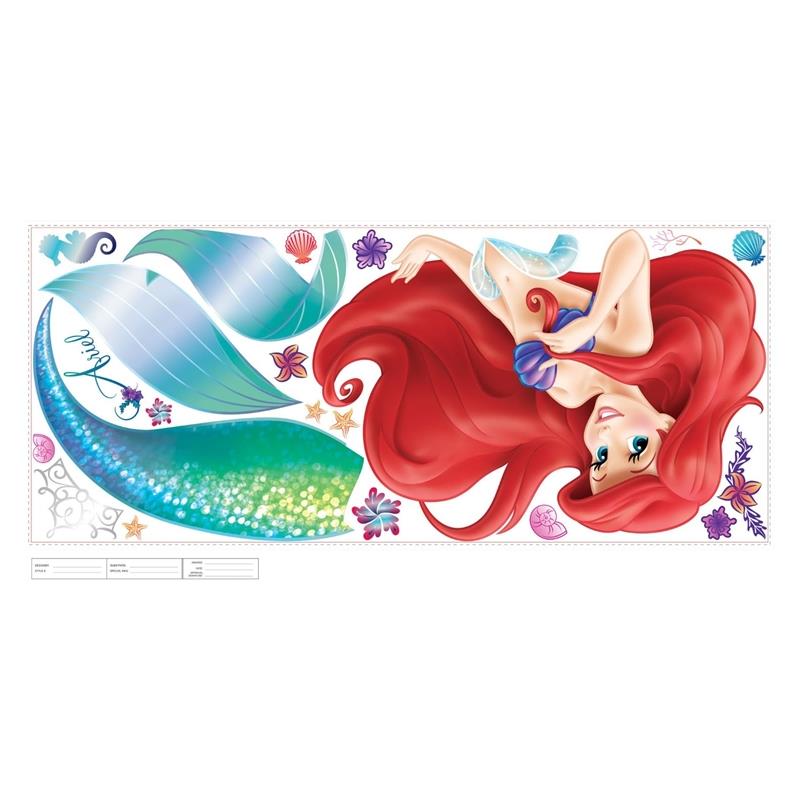 RoomMates by York RMK2360GM The Little Mermaid Peel And Stick Giant Wall Decals In Multi