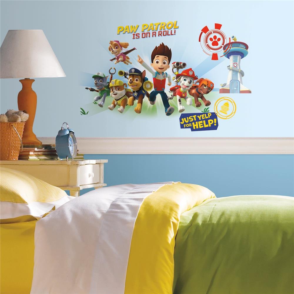 RoomMates by York RMK2641GM Paw Patrol Wall Graphix Peel And Stick Giant Wall Decals In Multi