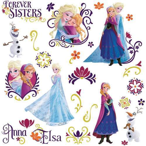 RoomMates by York RMK2652SCS Frozen Spring Peel And Stick Wall Decals In Blue