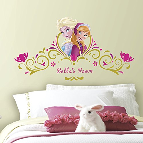 RoomMates by York RMK2748GM Frozen Springtime Custom Headboard Peel And Stick Giant Wall Decals In Pink