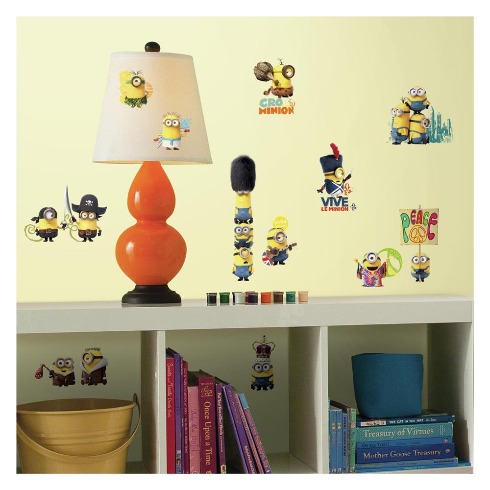 RoomMates by York RMK3000SCS Minions The Movie Peel And Stick Wall Decals In Multi