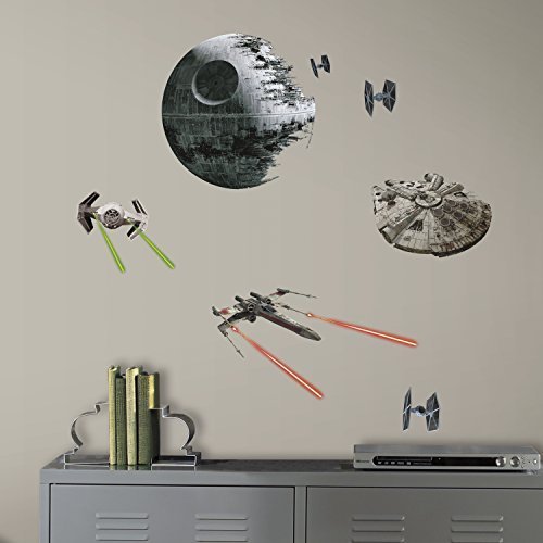 RoomMates by York RMK3012SCS Star Wars Classic Spaceships P&S Wall Decals In Multi