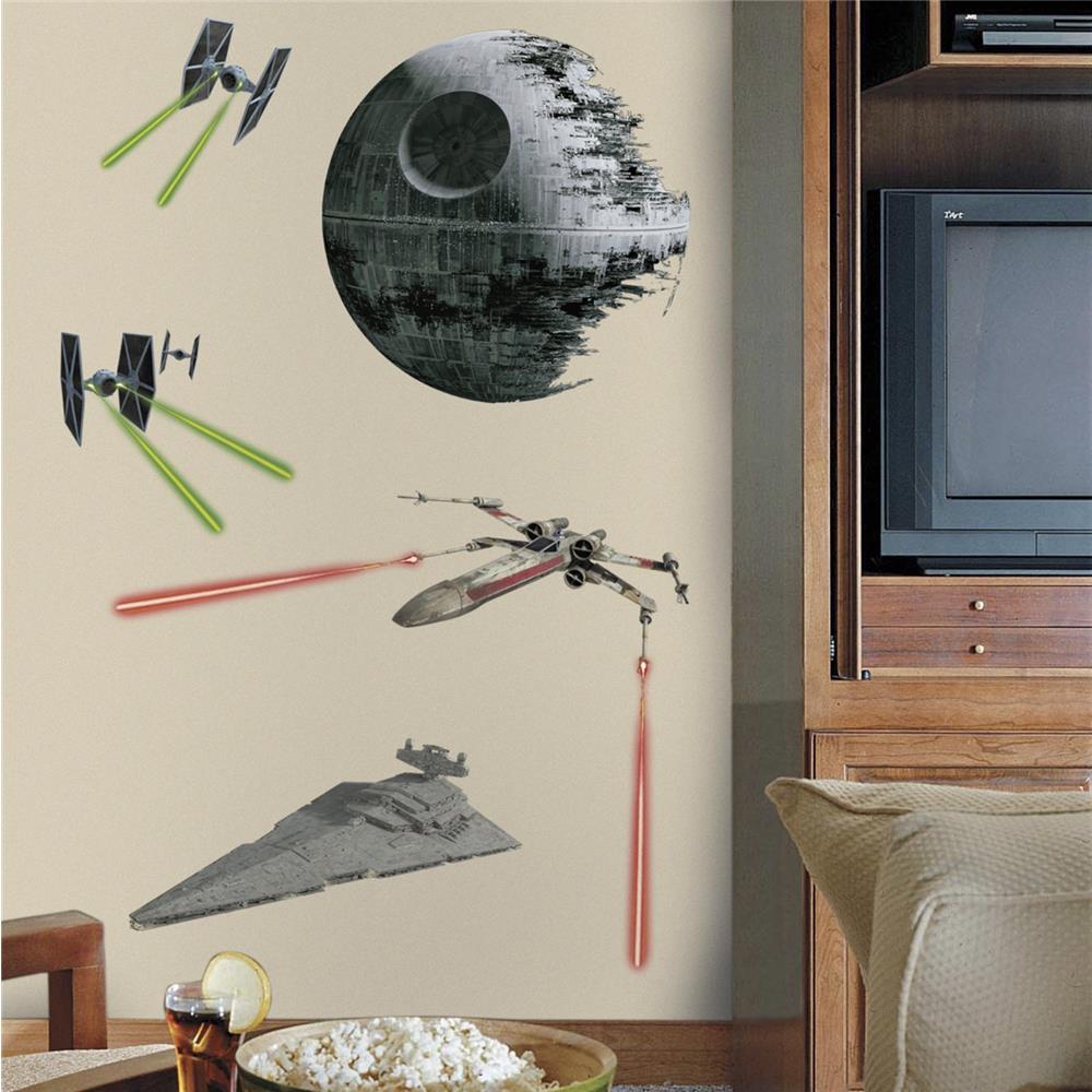 RoomMates by York RMK3076GM Star Wars Classic Space Ships P&S Giant Wall Decals In Multi