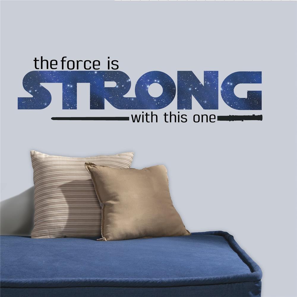RoomMates by York RMK3077SCS Star Wars Classic The Force Is Strong P&S Wall Decals In Multi