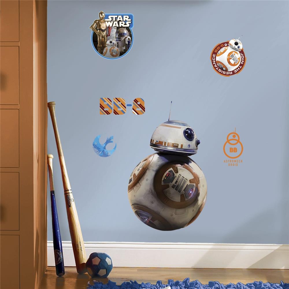RoomMates by York RMK3147GM Star Wars The Force Awakens Ep Vii Bb-8 P&S Giant Wall Decal In Multi