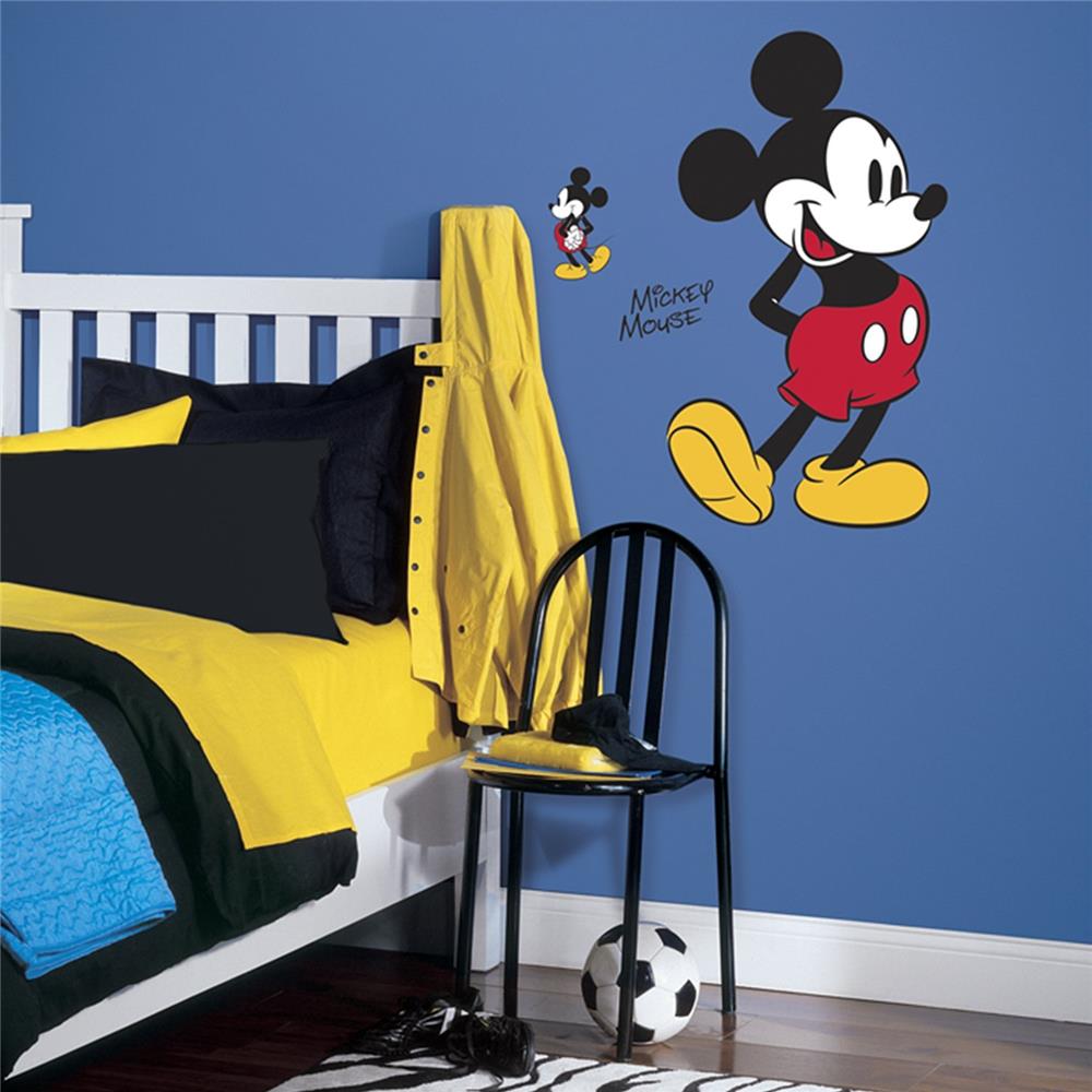 RoomMates by York RMK3259GM Mickey Mouse Peel And Stick Giant Wall Decals In Red