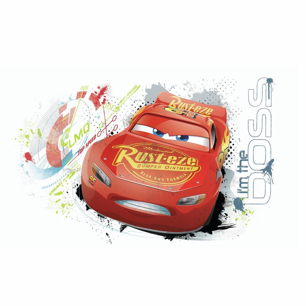 RoomMates by York RMK3465GM Cars 3 Lightning Mcqueen Peel And Stick Wall Graphic
