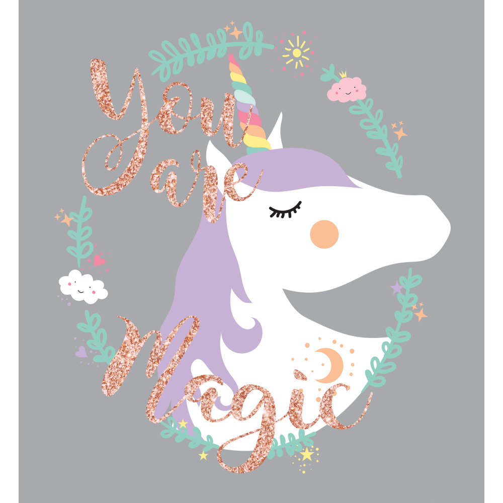 RoomMates by York RMK3627GM Unicorn Magic Peel And Stick Giant Wall Decals