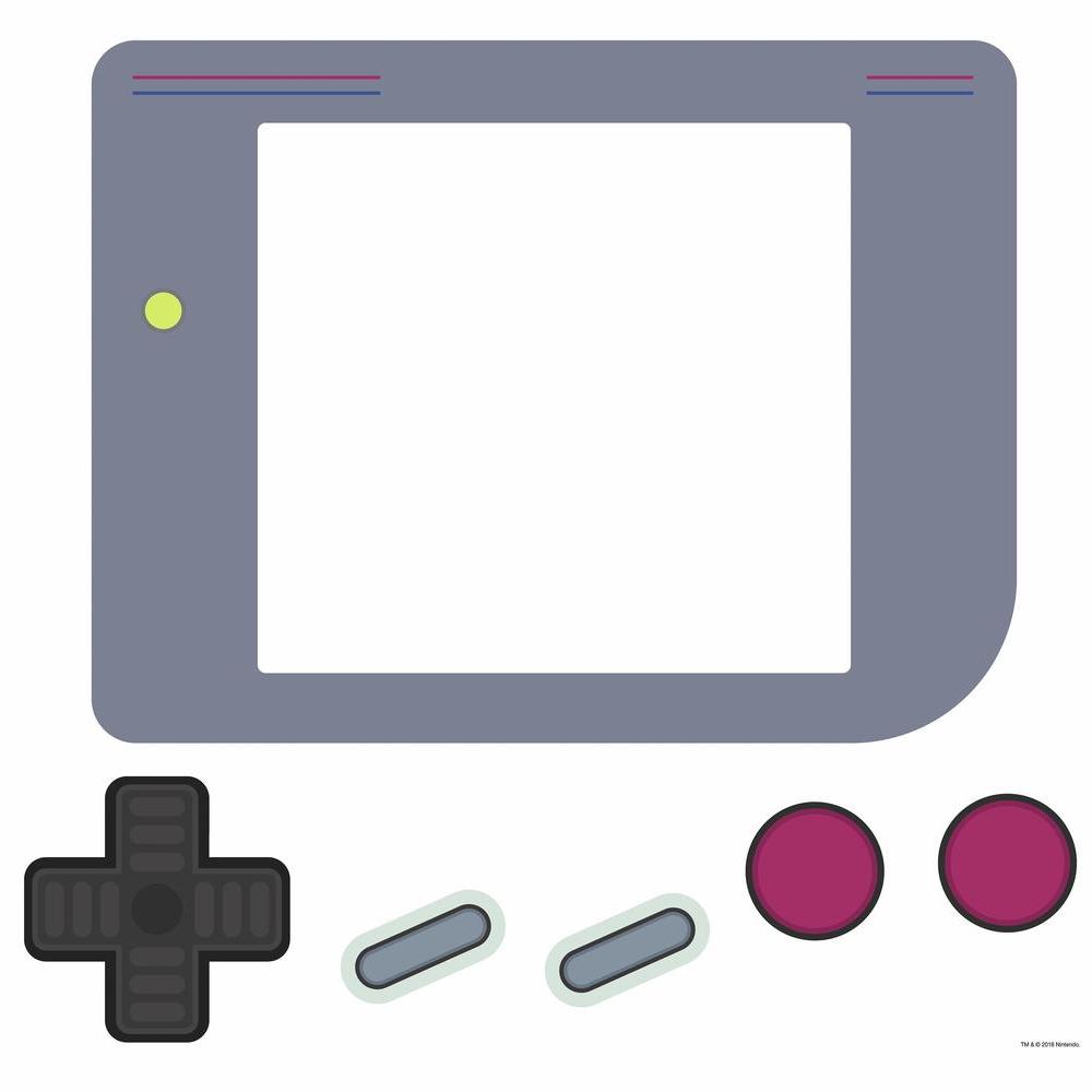 RoomMates by York RMK3689GM Nintendo Gameboy Dry Erase Giant Peel And Stick Wall Decals