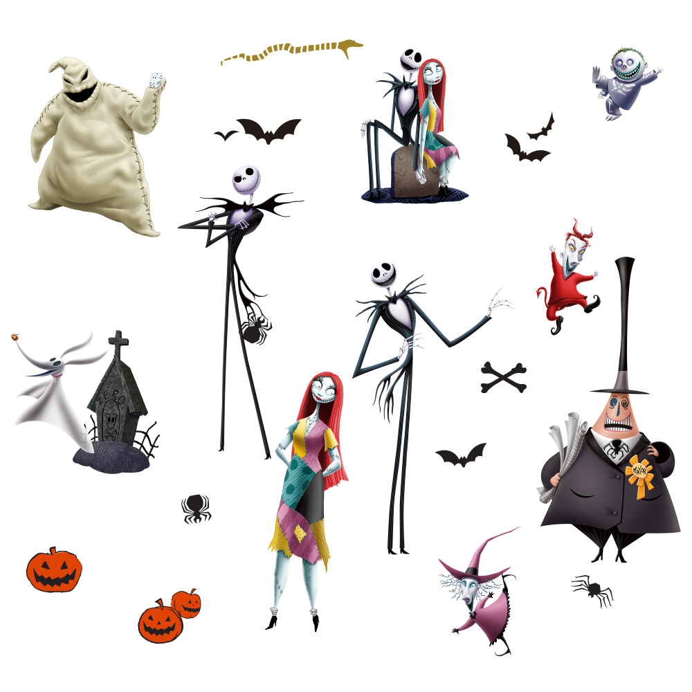 RoomMates by York RMK3766SCS The Nightmare Before Christmas Peel And Stick Wall Decals