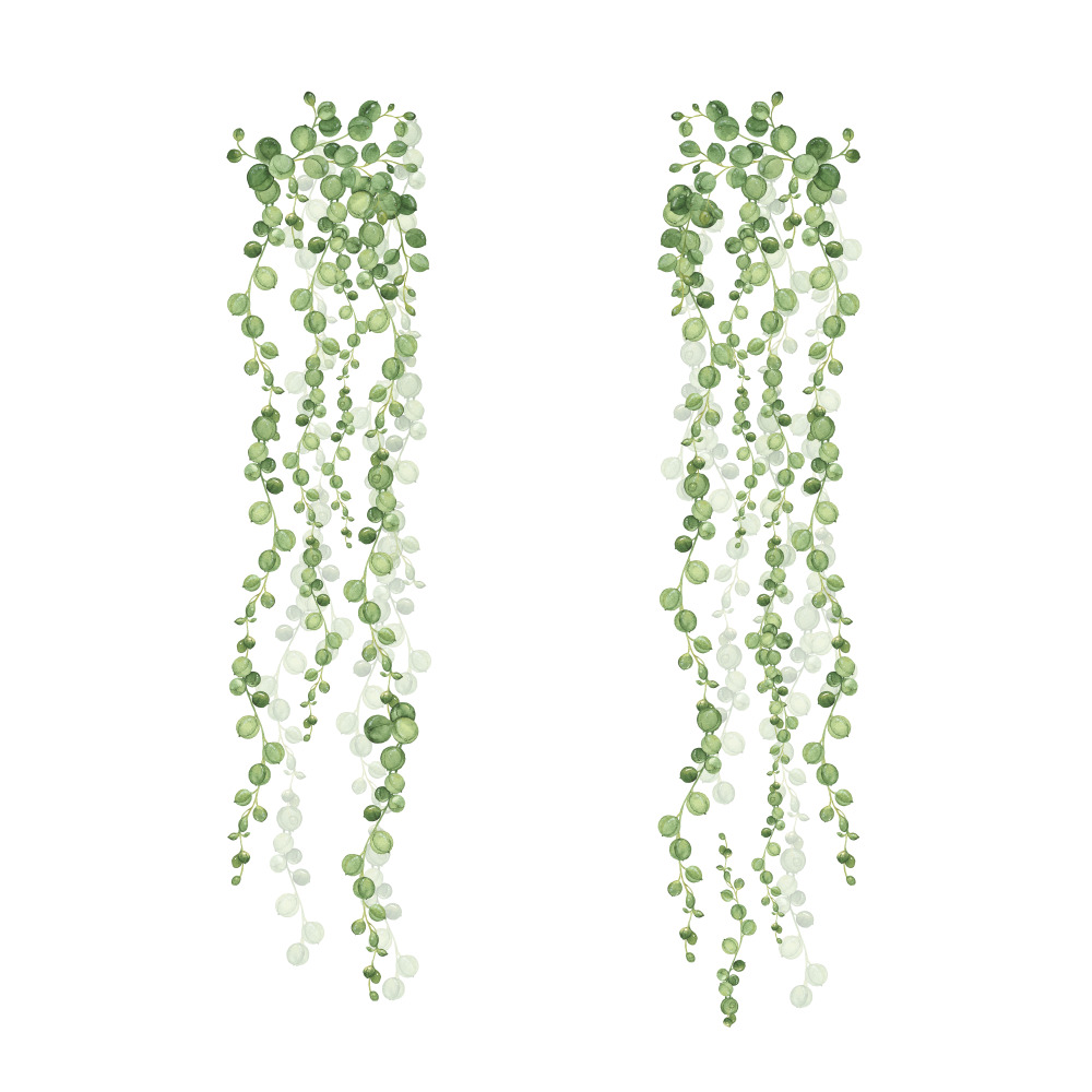 RoomMates by York RMK3903SCS String Of Pearls Vine Peel And Stick Wall Decals