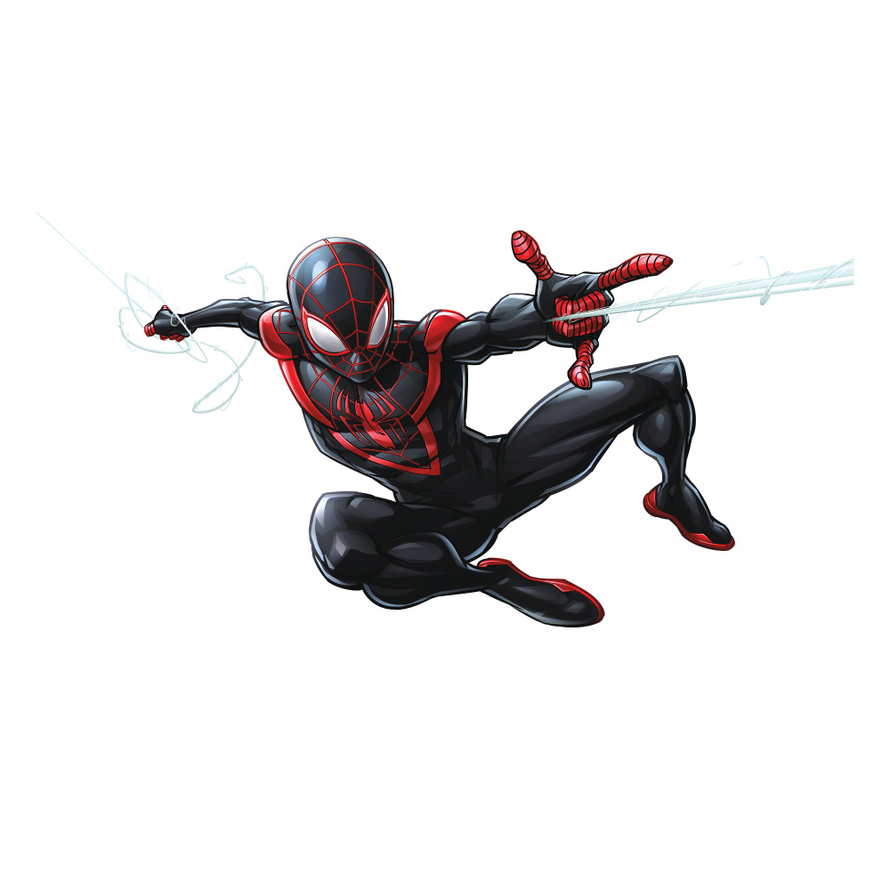 RoomMates by York RMK3921GM Spider-Man Miles Morales Peel And Stick Giant Wall Decals