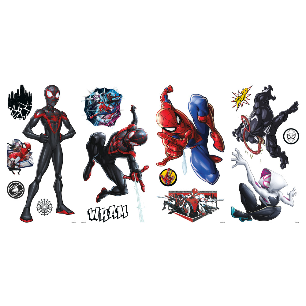 Roommates by York RMK3922SCS SPIDER-MAN MILES MORALES PEEL AND STICK WALL DECALS
