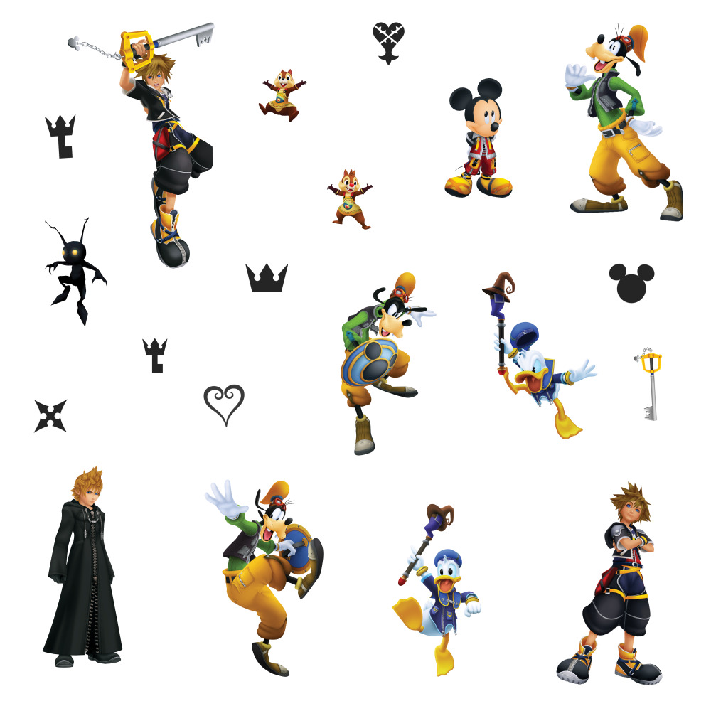 RoomMates by York RMK3974SCS Kingdom Hearts Peel And Stick Wall Decals