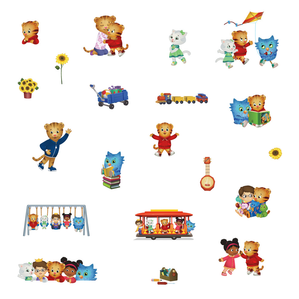 RoomMates by York RMK3991SCS Daniel Tiger Peel And Stick Wall Decals