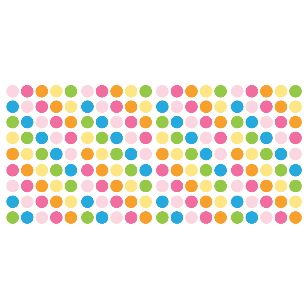 RoomMates by York RMK4010SCS Pastel Dot Peel And Stick Wall Decals