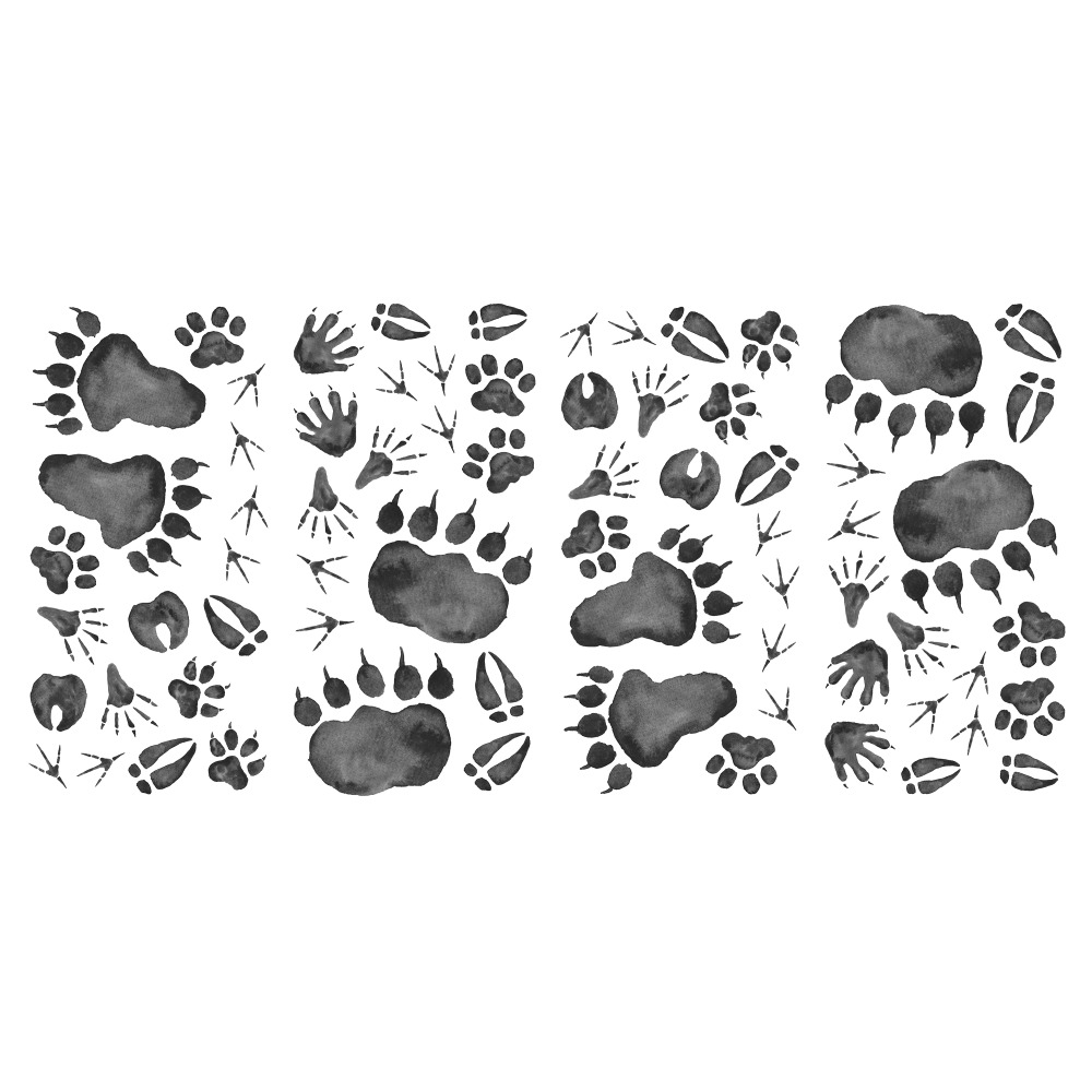 RoomMates by York RMK4019SCS Animal Tracks Peel And Stick Wall Decals