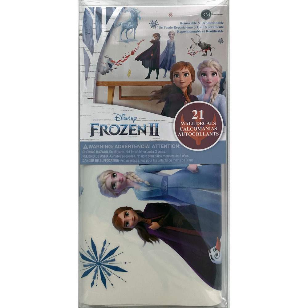 RoomMates by York RMK4075SCS Frozen Ii Peel And Stick Wall Decals In Blue. White; Purple