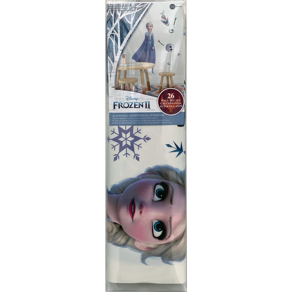 RoomMates by York RMK4142GM Frozen Ii Elsa And Olaf Peel And Stick Giant Wall Decals In Blue; White; Orange