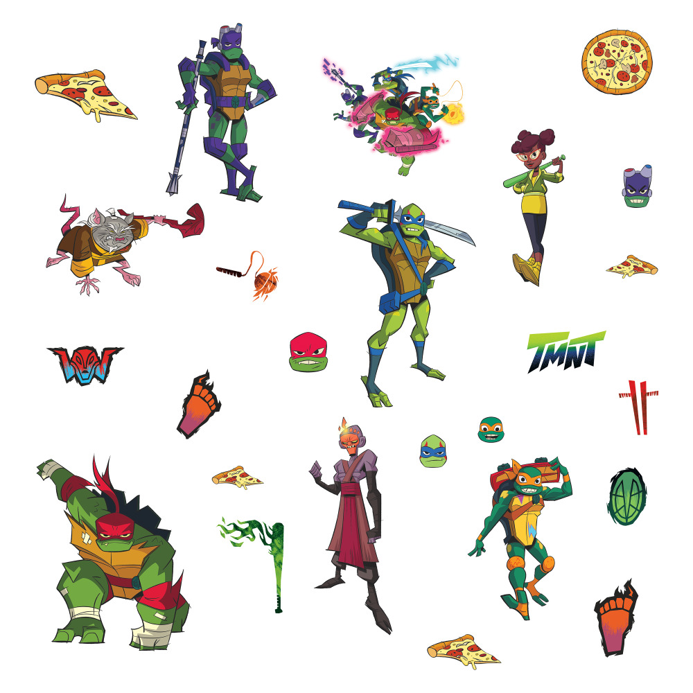 RoomMates by York Rmk4186scs Rise Of The Tmnt Peel And Stick Wall Decals