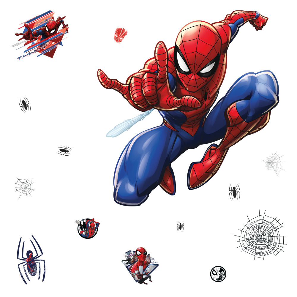 RoomMates by York Rmk4234gm Spider-Man Peel And Stick Giant Wall Decals
