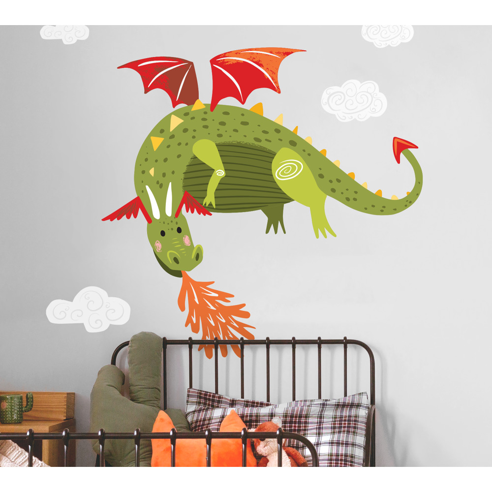 RoomMates by York Rmk4239gm Dragon Peel And Stick Giant Wall Decals
