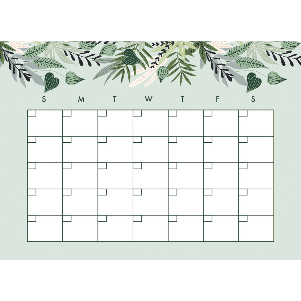 RoomMates by York RMK4878SCM Tropical Monthly Calendar Dry Erase Wall Decal
