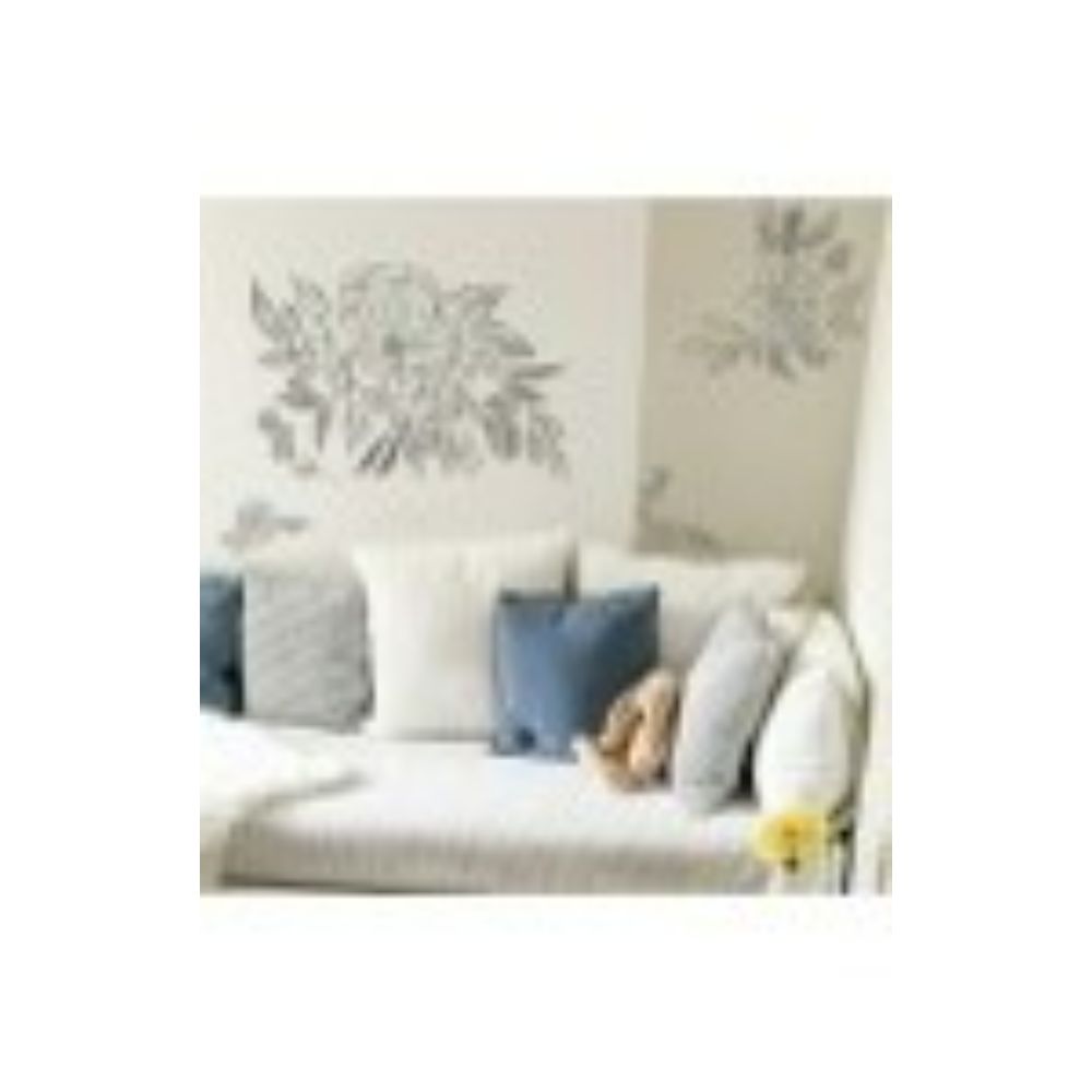 RoomMates by York RMK5108GM Beth Schneider Floral Sketch Peel And Stick Giant Wall Decals in Black