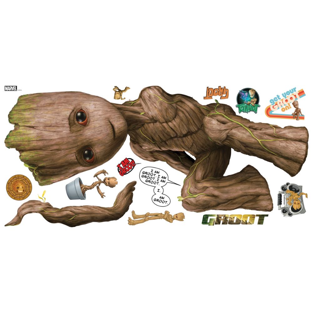 RoomMates by York RMK5123GM Groot Peel & Stick Giant Wall Decals in Multicolor
