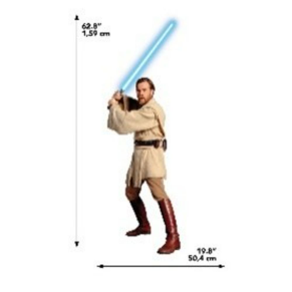 RoomMates by York RMK5189GM RoomMates Classic Obi-wan Peel And Stick Giant Wall Decals