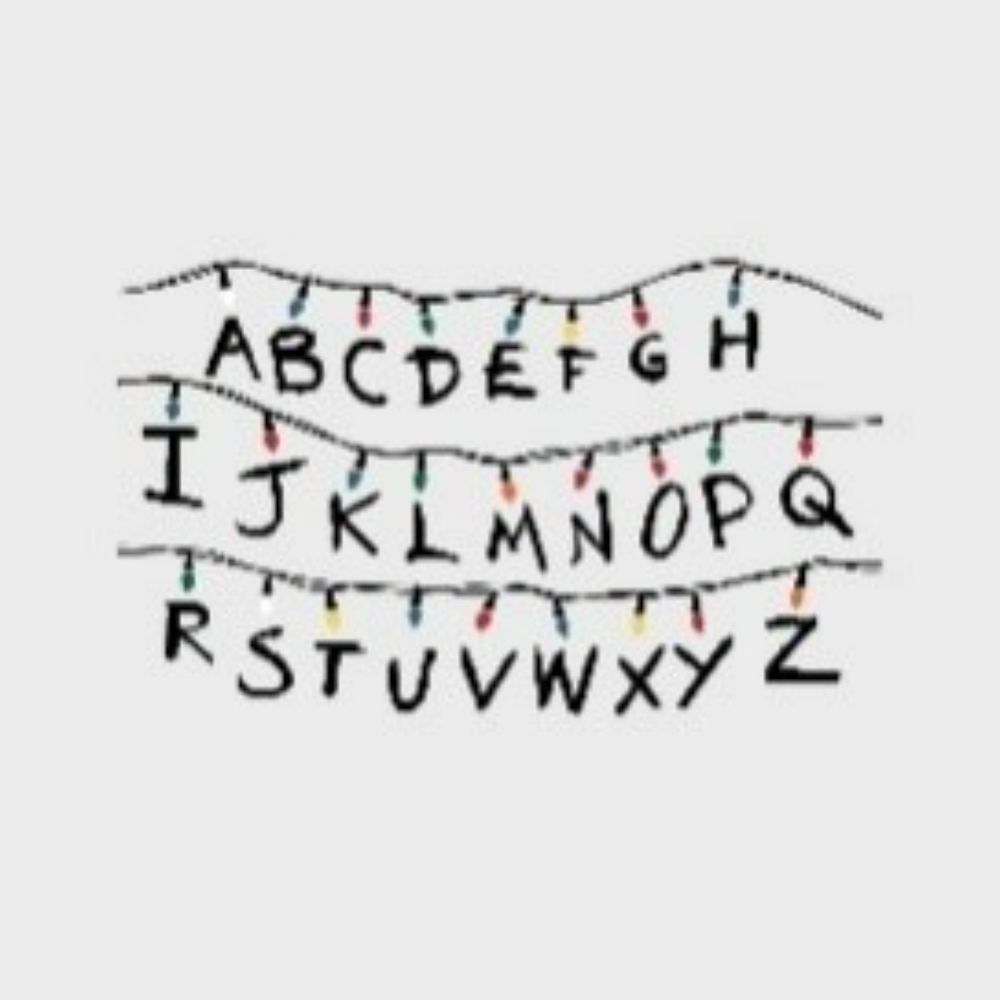 RoomMates by York RMK5240GM RoomMates Netflix Stranger Things Christmas Light Peel And Stick Giant Wall Decals W/alphabet