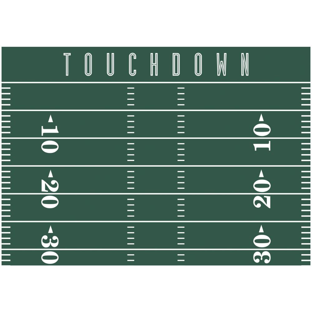 RoomMates by York RMK5341TBM RoomMates Football Field Dry Erase  Xl Giant Peel & Stick Wall Decals in Green, White