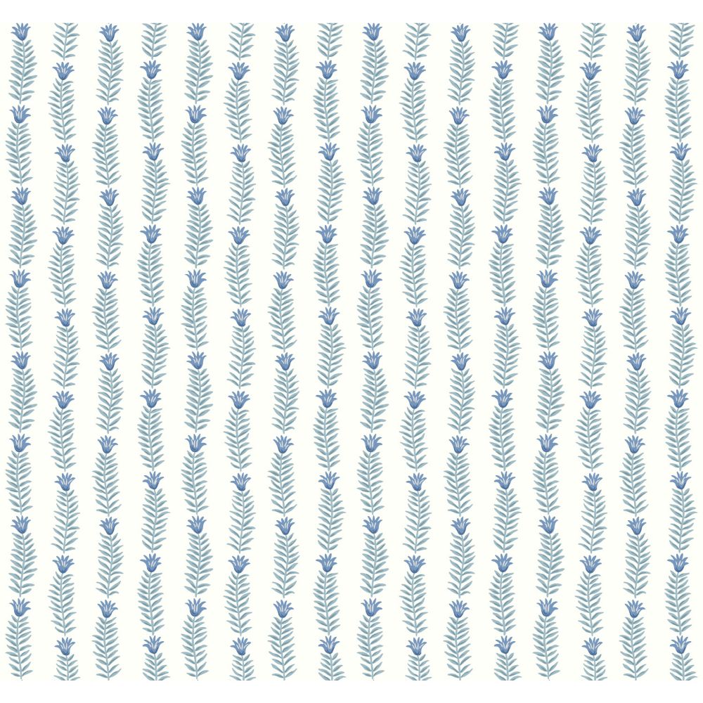 York RP7341 Rifle Paper Co. Second Edition Eden Wallpaper in White, Blue