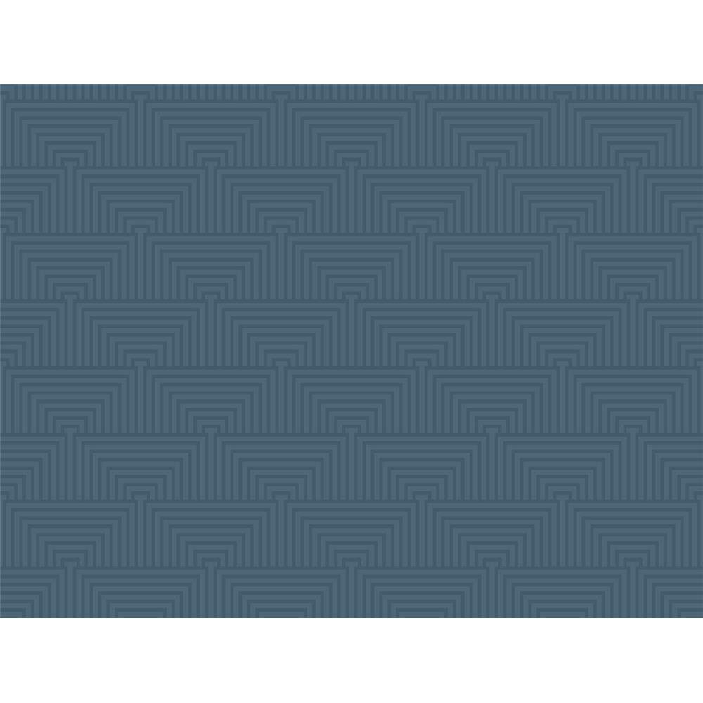 Ronald Redding by York SD3713 Masterworks Kinetic Wallpaper - Navy W/Iridescent