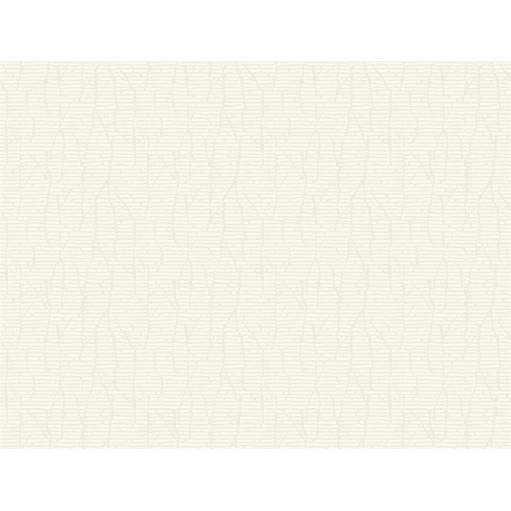 Ronald Redding by York SD3718 Masterworks Restoration Wallpaper - White with Iridescent