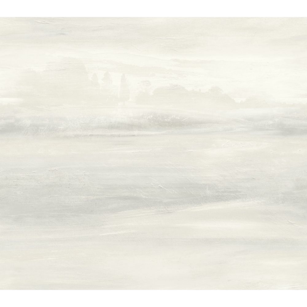 York Designer Series SO2430 Casual Elegance White Soothing Mists Scenic Wallpaper