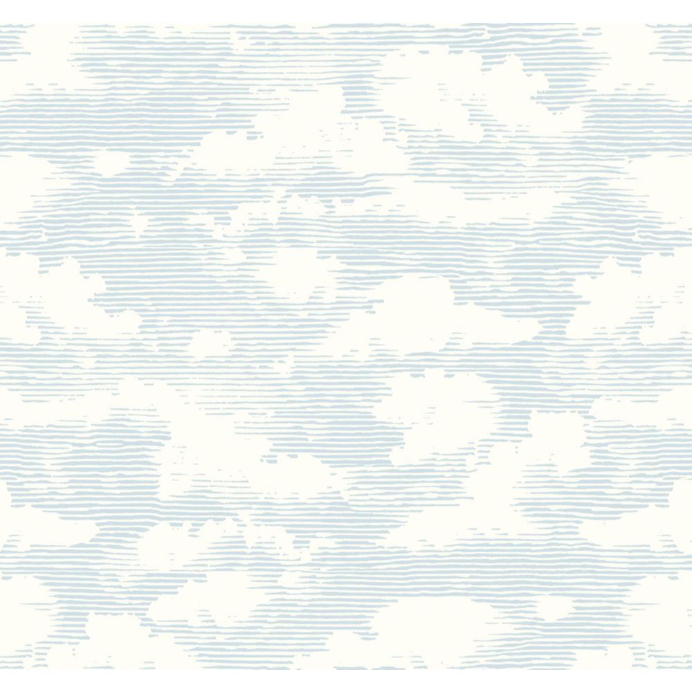 York SS2524 Silhouettes Cloud Cover Wallpaper in Blue