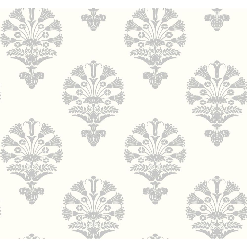 York SS2535 Silhouettes Luxor Wallpaper in Gray