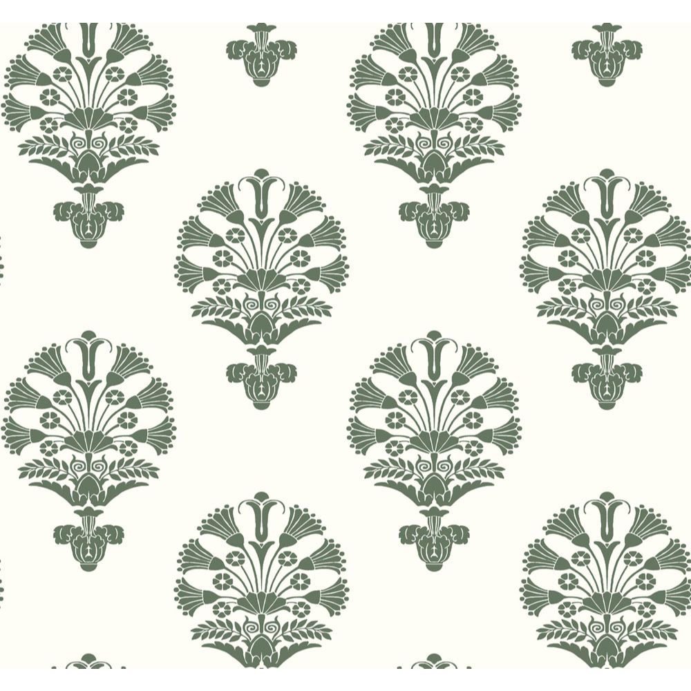 York SS2537 Silhouettes Luxor Wallpaper in Green