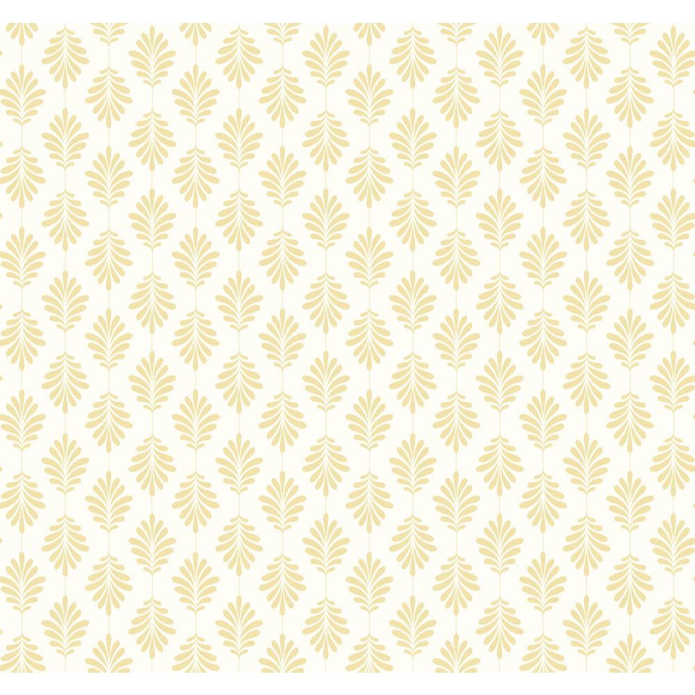 York SS2548 Silhouettes Leaflet Wallpaper in Yellow