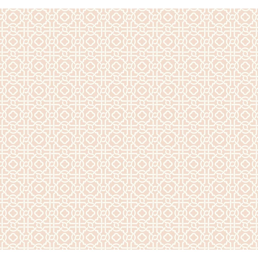 York SS2600 Silhouettes Pergola Lattice Wallpaper in Light Pink