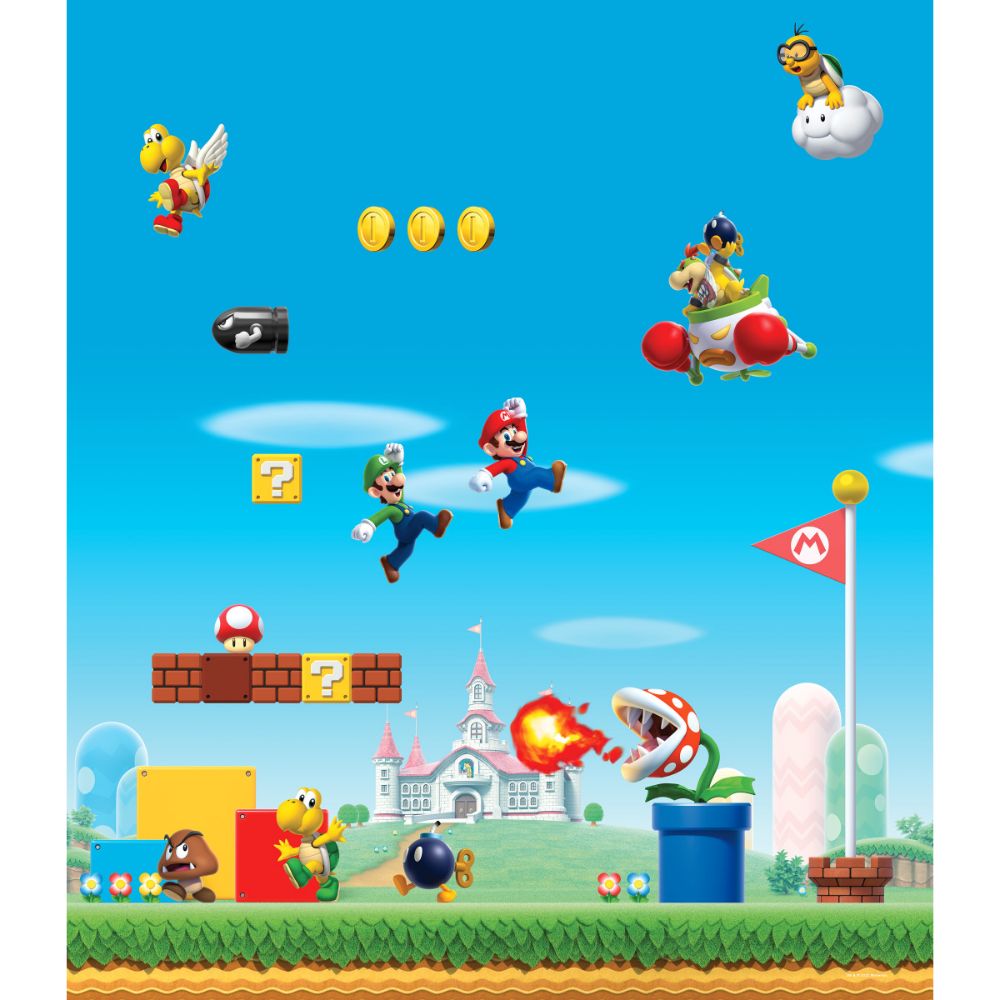 RoomMates by York TAP5286LG RoomMates Nintendo Super Mario Tapestry in Multi-color
