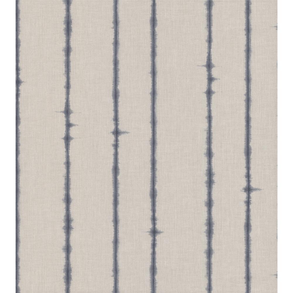 York TD1001 Texture Digest Batik Stripe Wallpaper in Blues