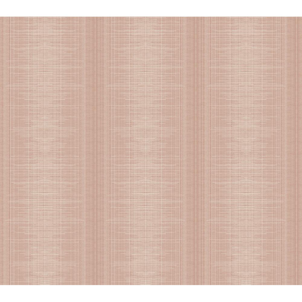 York Wallcoverings TL1957 Handpainted Traditionals Silk Weave Stripe Wallpaper in Coral