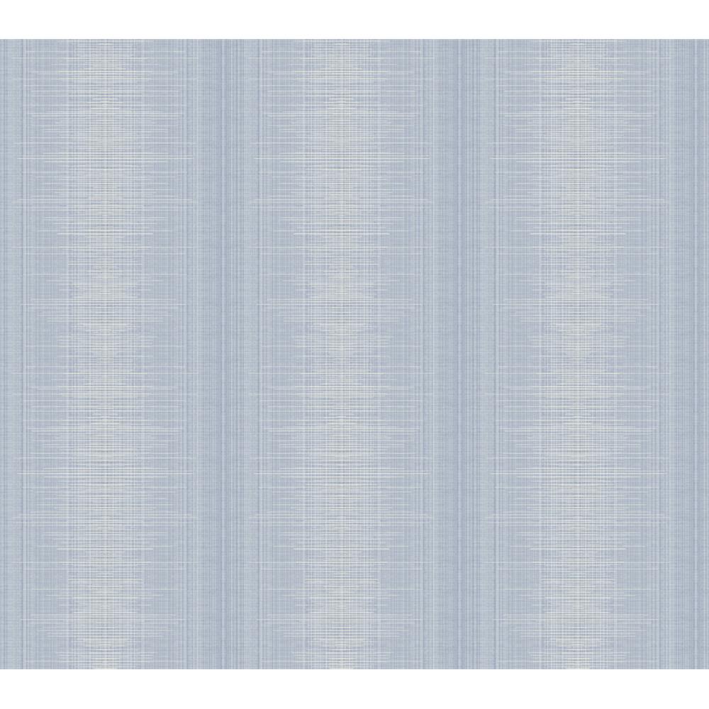 York Wallcoverings TL1960 Handpainted Traditionals Silk Weave Stripe Wallpaper in Blue