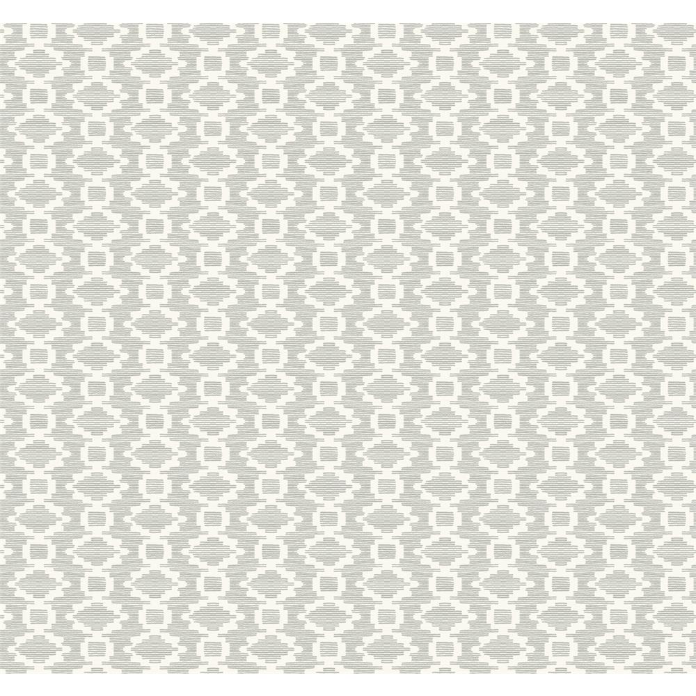 York Wallcoverings TL1983 Handpainted Traditionals Canyon Weave Wallpaper in Gray