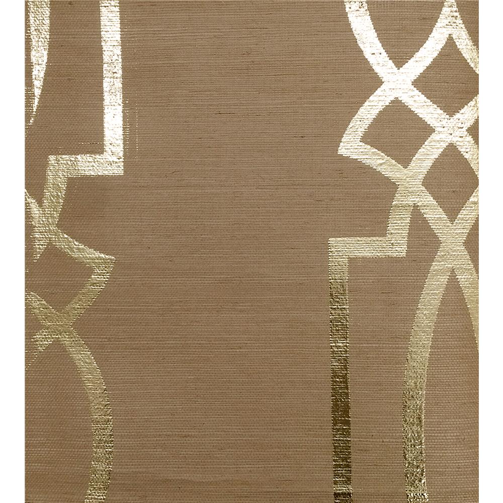 York Designer Series TR4267 Ronald Redding Designs Stripes Resource Cathedral Trellis Wallpaper