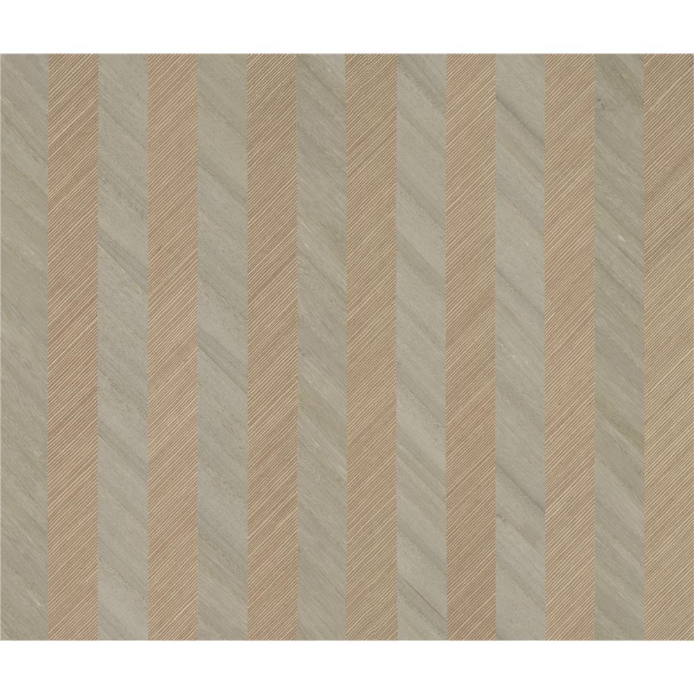 York Designer Series TR4282 Ronald Redding Designs Stripes Resource Grass/Wood Stripe Wallpaper